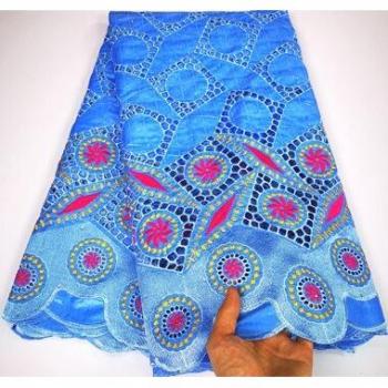 Bazin riche africain avec dentelle YLC828