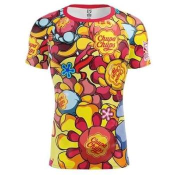 Talla L: Camiseta Otso con Diseño Floral Chupa Chups, Manga Corta
