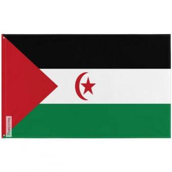 Sahara Democratic Flag – 120×180 cm, Polyester, Full Print, Metal Eyelets