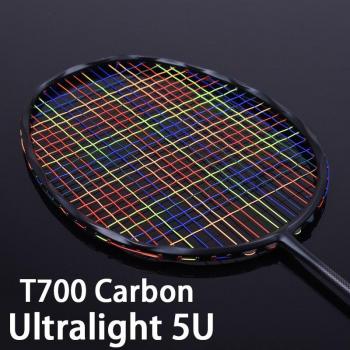 Ultralight 5U Carbon Fiber Strung Badminton Racket