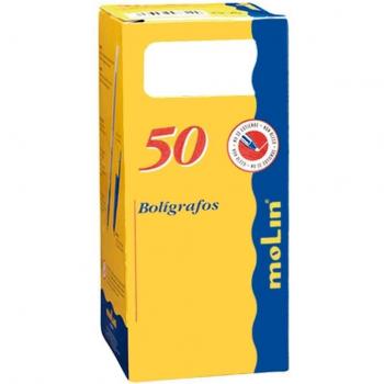 Molin BC188-50 Azul con Tinta Aceite – Pack de 50