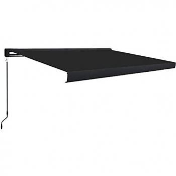 Tenda a Cassonetto Manuale 400x300 cm Antracite per Esterni