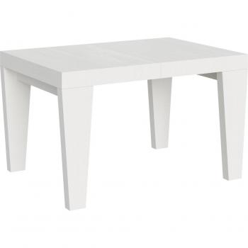 Table Design Extensible 90x140/244 Cm Frêne Blanc