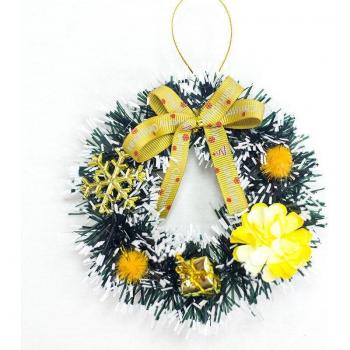 Guirnalda de Navidad con Muñeco de Nieve y Ciervo ZXH