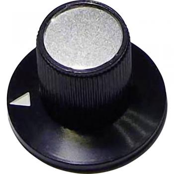 Manopola nera TRU Components (Ø x A) 23 mm x 17 mm 23/12 1 pz