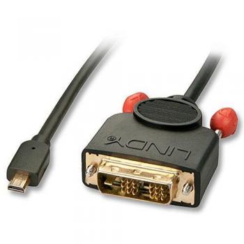 Transmisor Video MicroHDMI a DVI-LINDY 41153 3 m