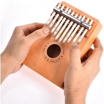 Mahagoni‑Kalimba 10‑Stimm‑Daumenklavier – Kompaktes Fingerinstrument
