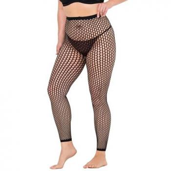 Ulla Popken Große Größen Feinstrumpfhose Netz Leggings Damen schwarz 54/56