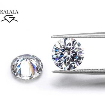 2pcs 3mm Moissanite Round Cut 0.1ct DIY Jewelry