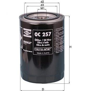 MAHLE OC 257 Ölfilter für VW Passat und Audi A4 A6