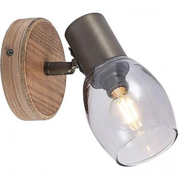 Lindby Wood Accent Spotlight