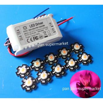 3W Full Spectrum Grow Light for Plants (400nm-840nm) with 6-10x3W Driver