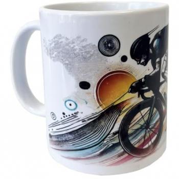 Tasse Cyclisme en Céramique Émaillée