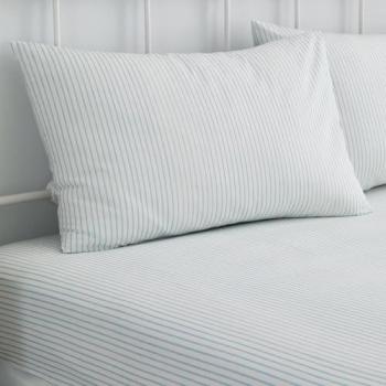 Finlay Pinstriped Easy Care Blue Sheet