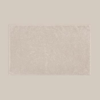 Light Grey Misona Luxury Loop Bath Mat, Reversible
