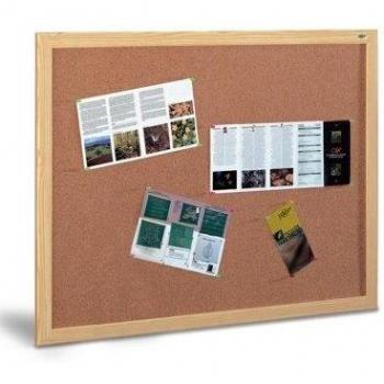 Tablero de corcho Faibo con marco de fibra 100x200 cm