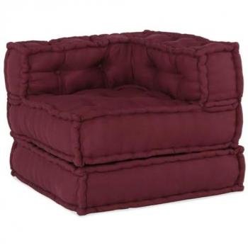 VidaXL Sitzpouf Kastanienbraun 70x70x54 cm Stoff