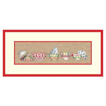 Le Bonheur des Dames Mini-Schüsseln – Zählmuster, 4,5 × 22 cm