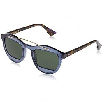 Dior Damen Diormania1 Qt 889 50 Sonnenbrille, Hellblau-Havannah/Grün