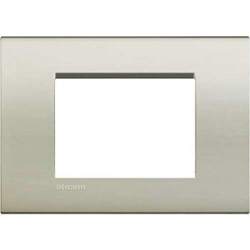 BTICINO LIVINGLIGHT PLACCA QUADRA 3 MODULI COLORE BIANCA LNA4803BI