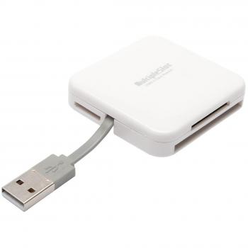 Lecteur de cartes SD, microSD et Compact Flash USB 2.0 PNY – Blanc