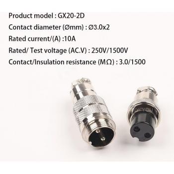 Connecteur GX20 aviation 5 broches – Série complète