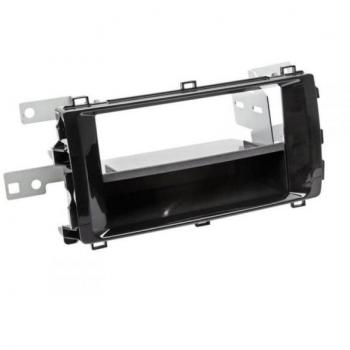 Adaptateur de façade 2-DIN Toyota Auris 2013 avec vide poche noir piano