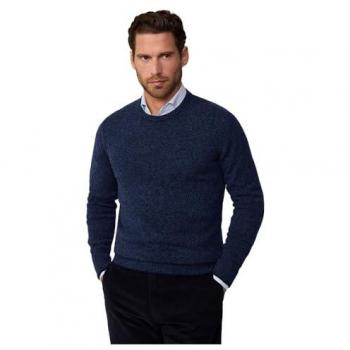 Hackett Maglione Uomo Collo Rotondo Blu Inchiostro L