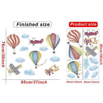 PVC Cartoon Airplane and Balloon Stickers