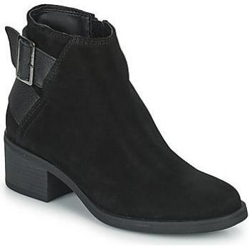 Clarks Memi Buckle Ankle Boots for Women Black
