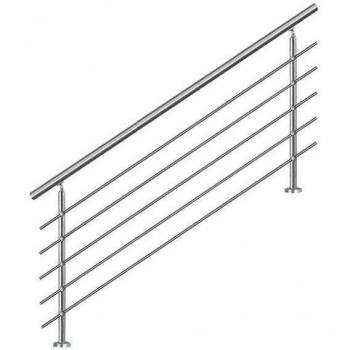 Axe de sécurité inox AHM1805 : main courante et garde‑corps 180 cm