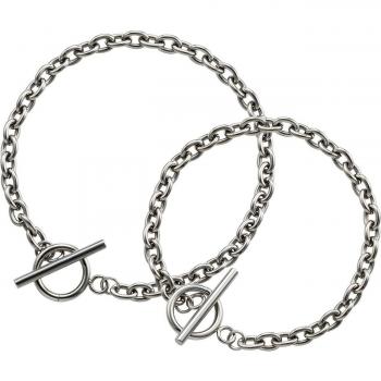Harmony Clasp Pair – 4SBR041SV Stainless Steel Wedding Bracelets