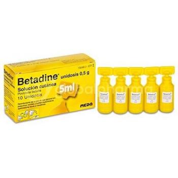 BETADINE 10% 10 MONODOSIS 5 ML