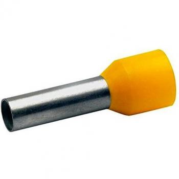 Capocorda 6 mm² Giallo Klauke 47518 Parzialmente isolato 100 pz