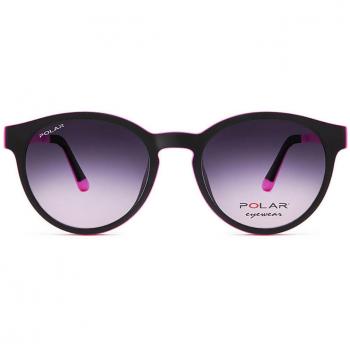 OCCHIALI POLAR K476 CON CLIP ON POLARIZZATI NERI E ROSA