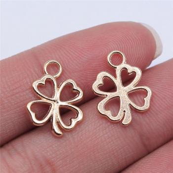 Abalorios vintage de trébol de flor 17x14mm