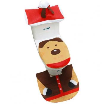 Tapis de toilette festif 3 pièces Noël