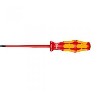 WERA 05006440001 VDE Insulated Screwdriver: Slotted 3.5mm (with Reduced Blade Diameter)