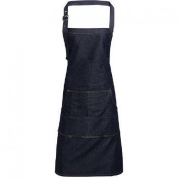 Tablier en jean indigo (Duo) Taille unique