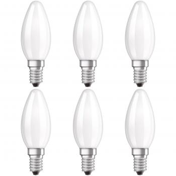Osram Star Classic 40W Lampadina LED Vetro Smerigliato E14 Oliva