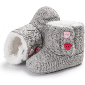 Knit Fabric Baby Crib Slippers
