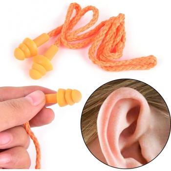 Comfortable Anti-Snoring Earplugs with Line