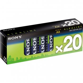 Sony 20‑Pack AA Alkaline Batteries (AM3M20X) – 1.5 V