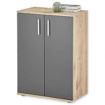 HBZ Kommode BC-Drift-2, Mehrzweckschrank Stellmaß BxHxT 60x84x35 cm (1 St), Schrank mit 2 Türen und 1 Einlegeboden