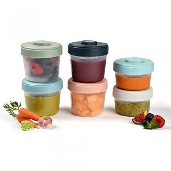BEABA 1° Età 6 – Conservazione Alimenti Clip (2x90 ml + 4x150 ml)