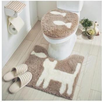 Solid Color Bathroom Toilet Seat Mat