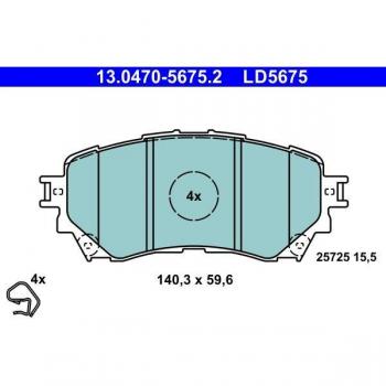 Set pastiglie freni ATE 13.0470-5675.2