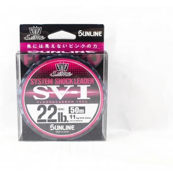 Rosa 50 m SV‑1 System Shock Vorfach – Sunline Fluorocarbon
