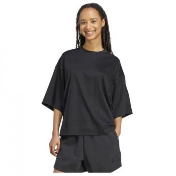 Adidas T‑shirt donna Nero Soft Lux Over­size