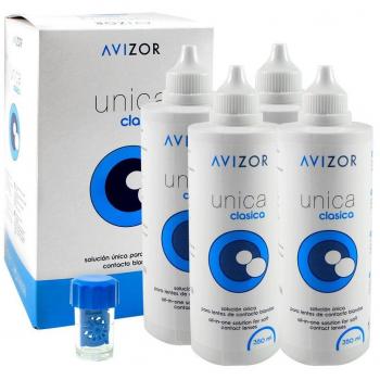 Unica Clasica 4 × 350 ml Avizor Pflegemittel‑Set
